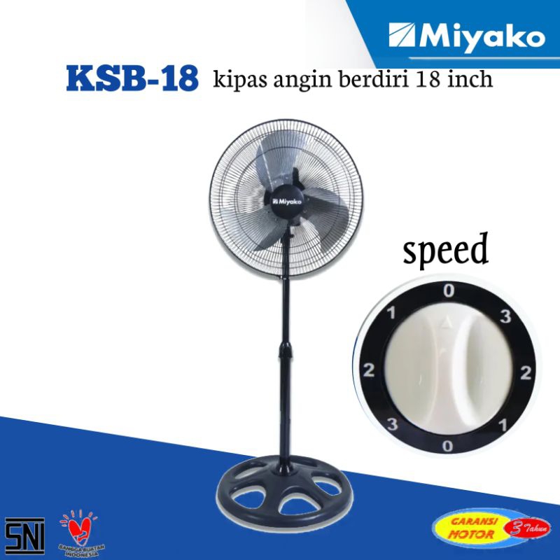kipas angin MIYAKO KSB 18.kipas angin berdiri tornado/kipas angin blower/kipas angin tornado 18 inch