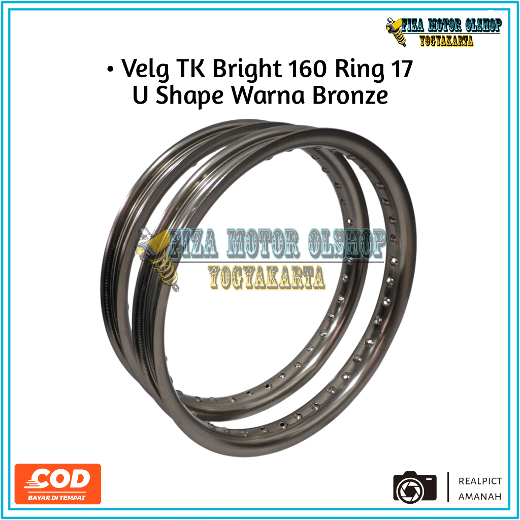 Velg Velk TK Bright 17 x 160 Hole 36 Warna Bronze Original