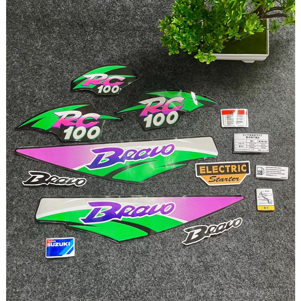 Striping Suzuki Bravo Copy ORI stiker polet motor suzuki bravo 1998 black bravo jet cooled
