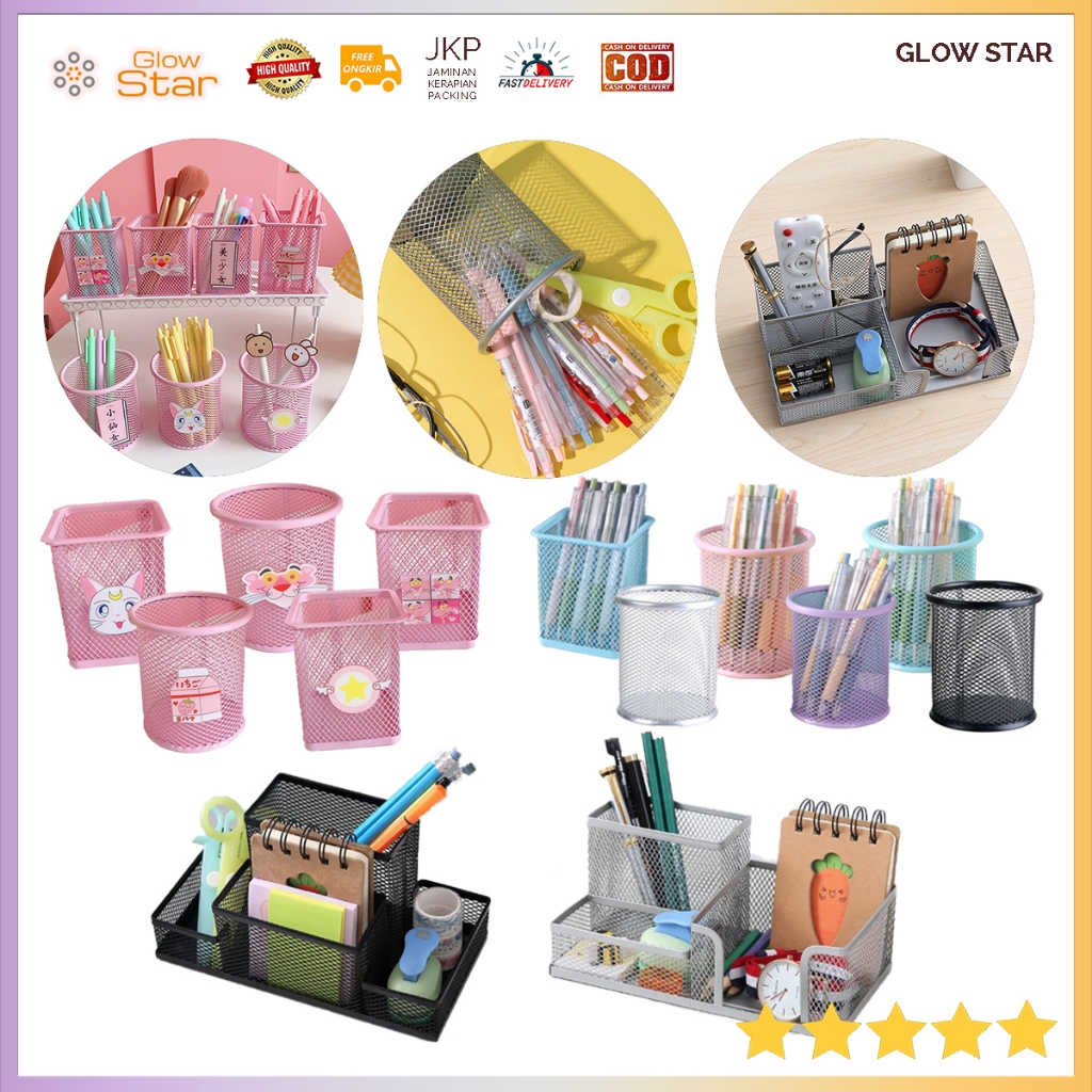 

Rak Besi Wadah Kotak Tempat Alat Tulis Pena Bolpen Pensil Storage Box Pen Model Kuas Brush Make up Pensil Alis Pot Bunga Ruangan Remote TV Serbaguna Pink cat milk lucu pinky lover organizer bolpen penggaris alat tulis Hitam Putih Elegan blue green silver