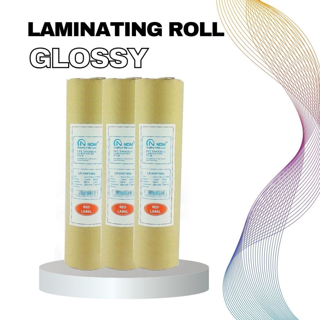 

Laminating Roll Glossy 330mmx150Meter/NDM Laminating Roll 330P Glossy/Plastik Laminating Roll Glossy 150meter