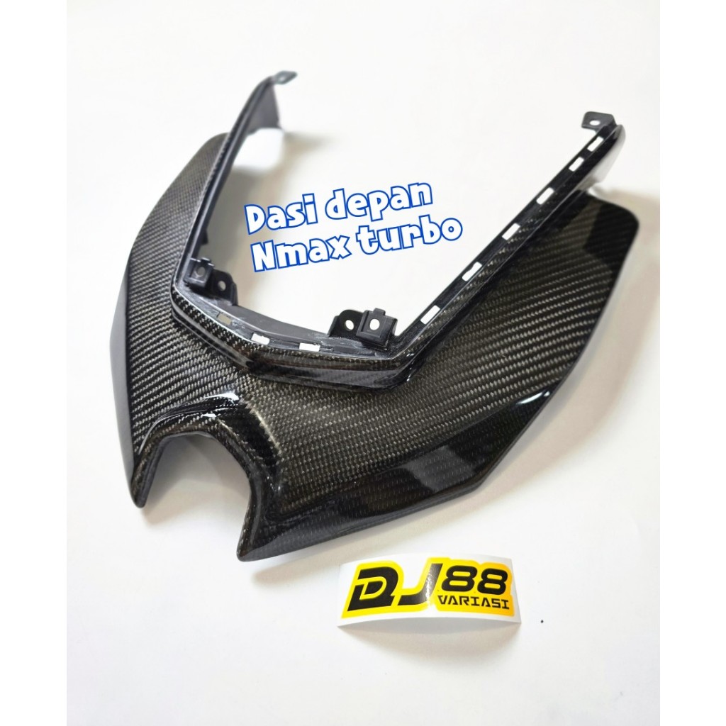 Dasi depan carbon nmax turbo kedok tameng depan dekat windshield carbon kevlar part carbon nmax neo