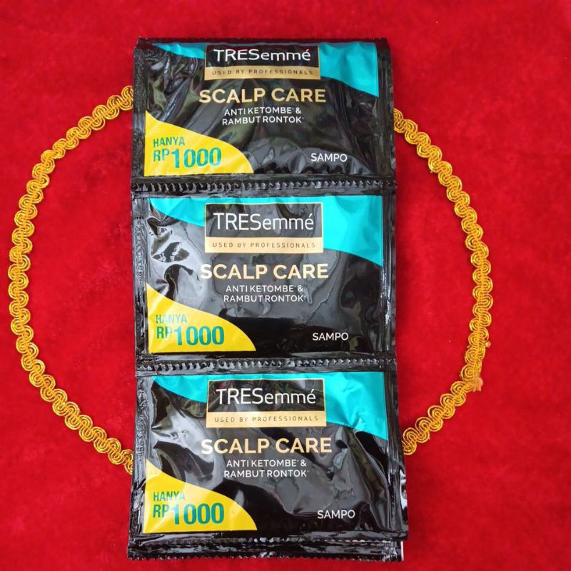 Shampoo Sachet TRESemme' Keratin Smooth (Merah) 10 Ml