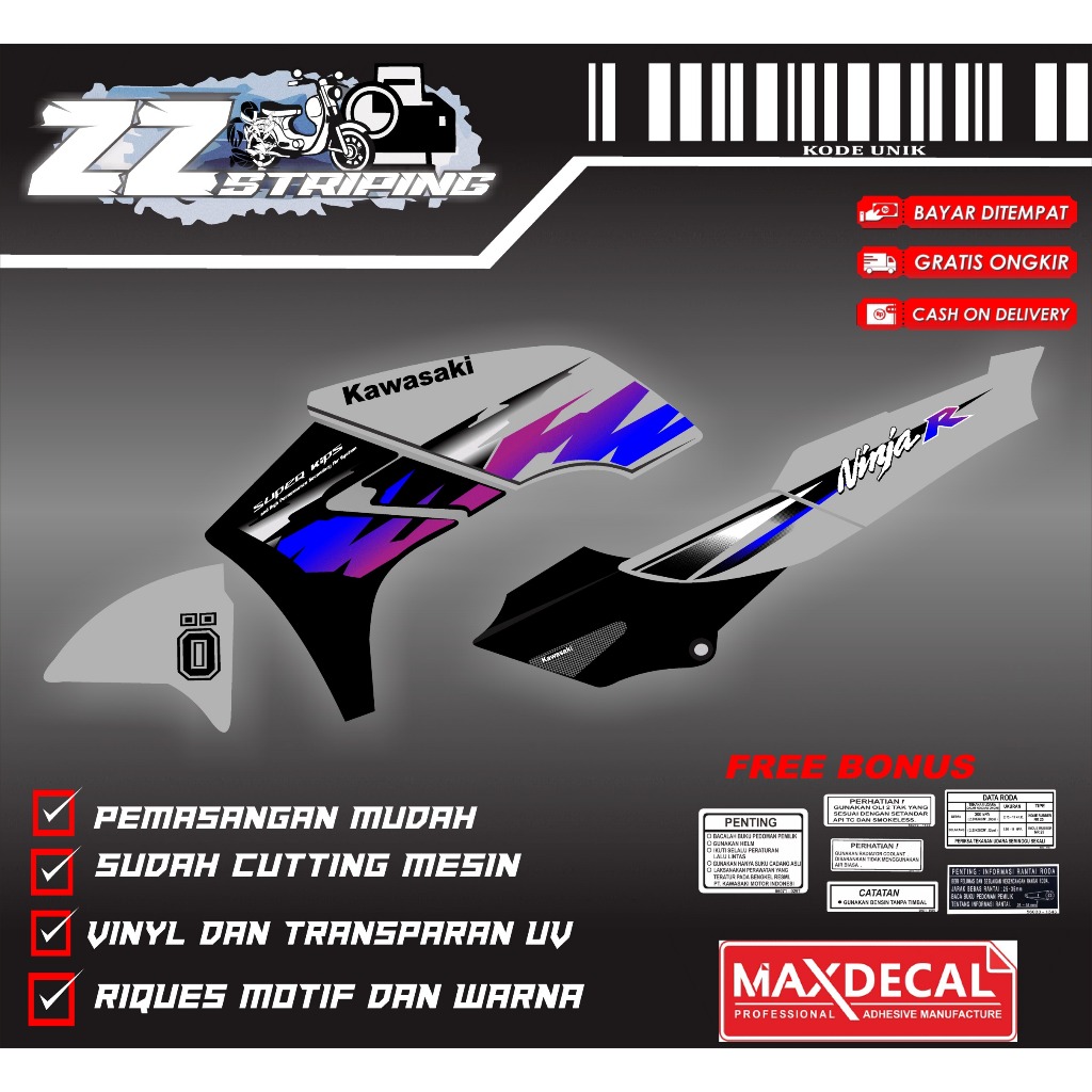 STRIPING MOTOR NINJA R custom