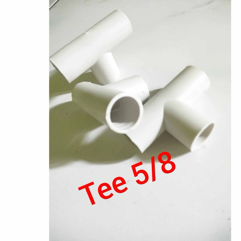 Tee 5/8 putih / sambungan pipa 5/8 / sock socket tee 5/8 putih