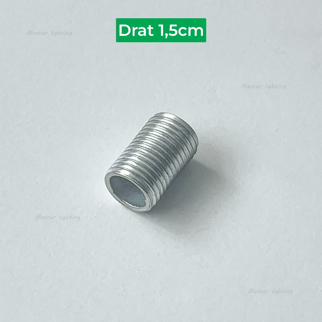 Besi drat as pipa 8mm sparepart panjang 1.5cm 2cm 2.5cm 3.5cm ( bisa custom )