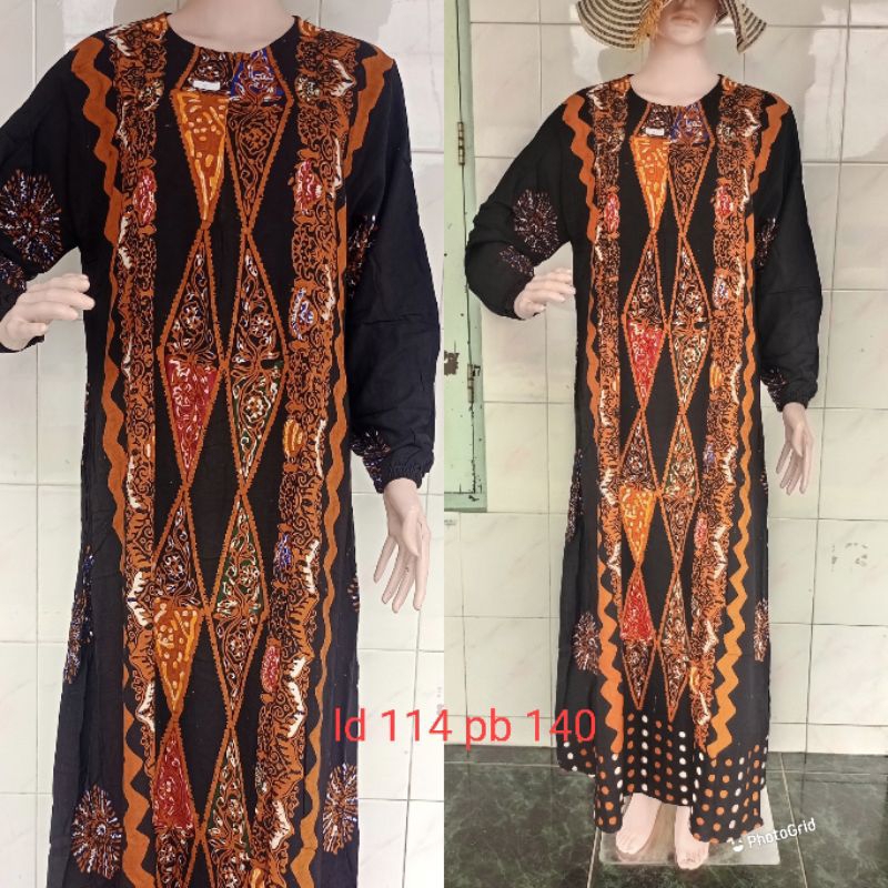 GAMIS MOTIF DH DANARHADI/GAMIS BATIK CAP ASLI/DASTER MUSLIM/DASTER LENGAN PANJANG MOTIF MEWAH KEKINI