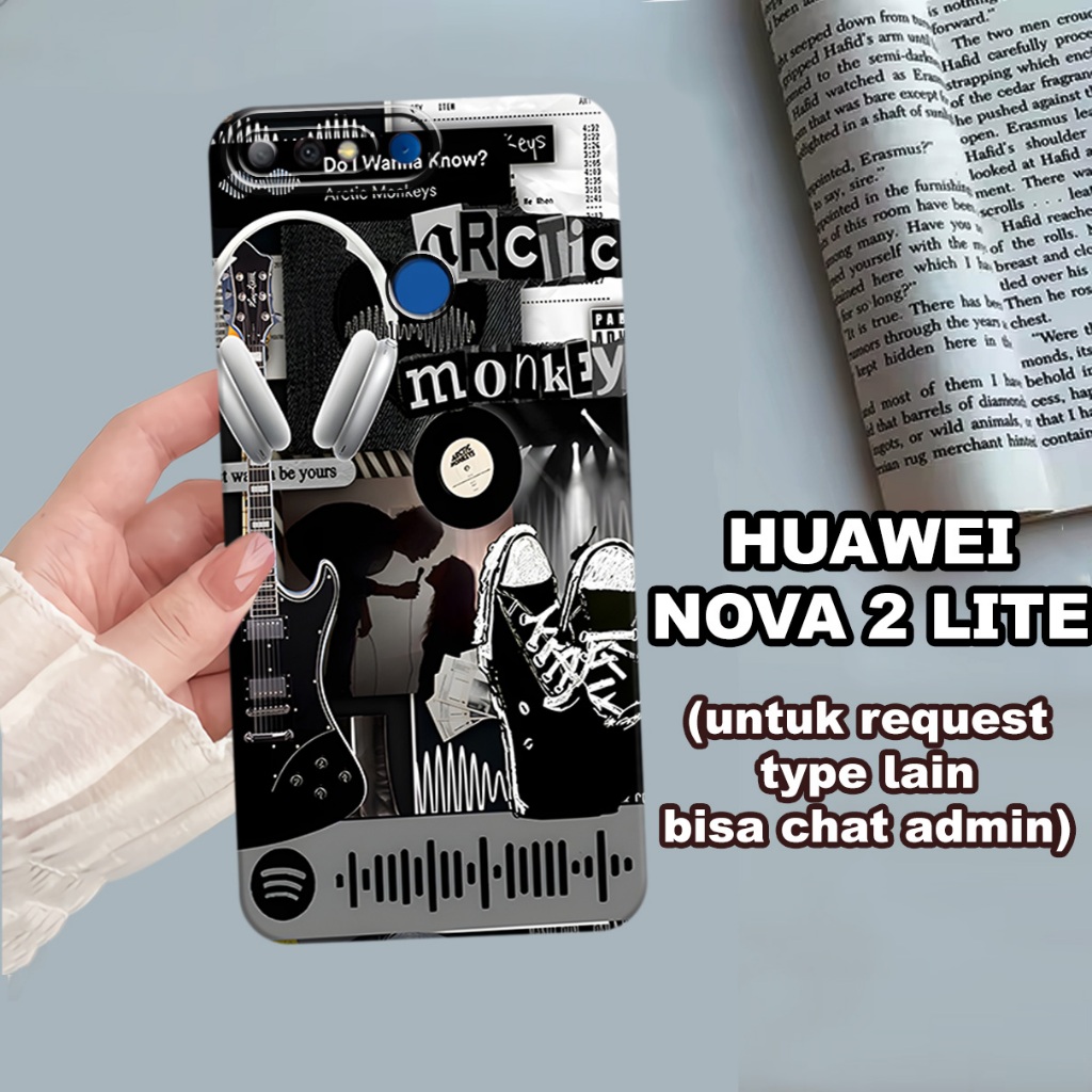 CC26/ Softcase karet lentur untuk huawei nova 2 lite/Motif aesthetic/case huawei nova 2 lite/kesing 