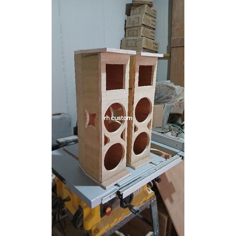 Box Speaker Columm 6,5 inch + Twiter