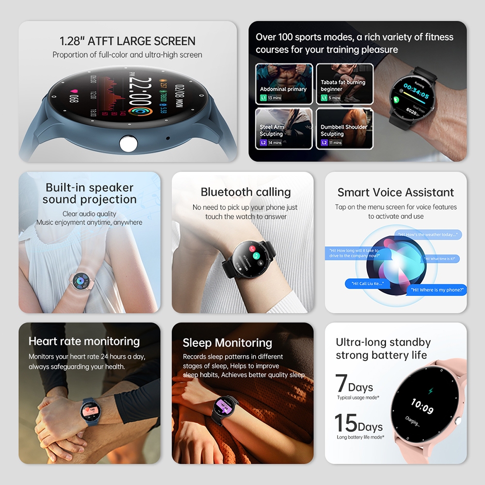 WAJIB PUNYA SKMEI X BOZLUN B50S SMARTWATCH FITNESS TRACKERS SMARTWATCH WANITA IP68 JAM TANGAN