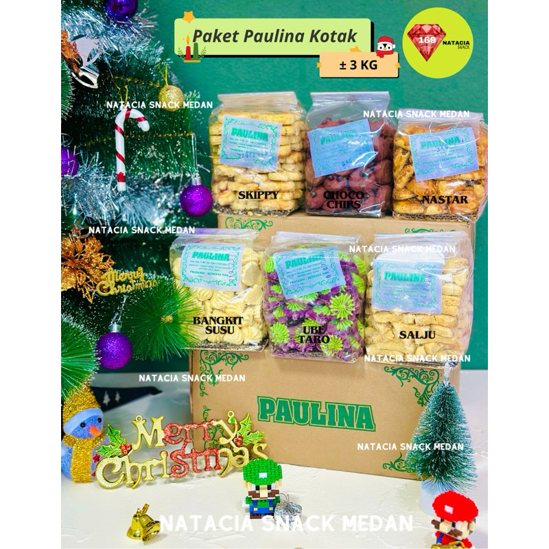 

[XMAS-02] PAULINA KOTAK PAKET KUE NATAL DAN TAHUN BARU 2025 // PAKET PAULINA NATAL TAHUN BARU 2025 KUE 3 KILO // PAULINA 2025 // PAKET JESSICA KUE 2025 // PAULINA ISI 3 KILOGRAM // PAKET PRIMADONA KUE 2025 / PAKET MONICA / PAKET APRILLIO 2025