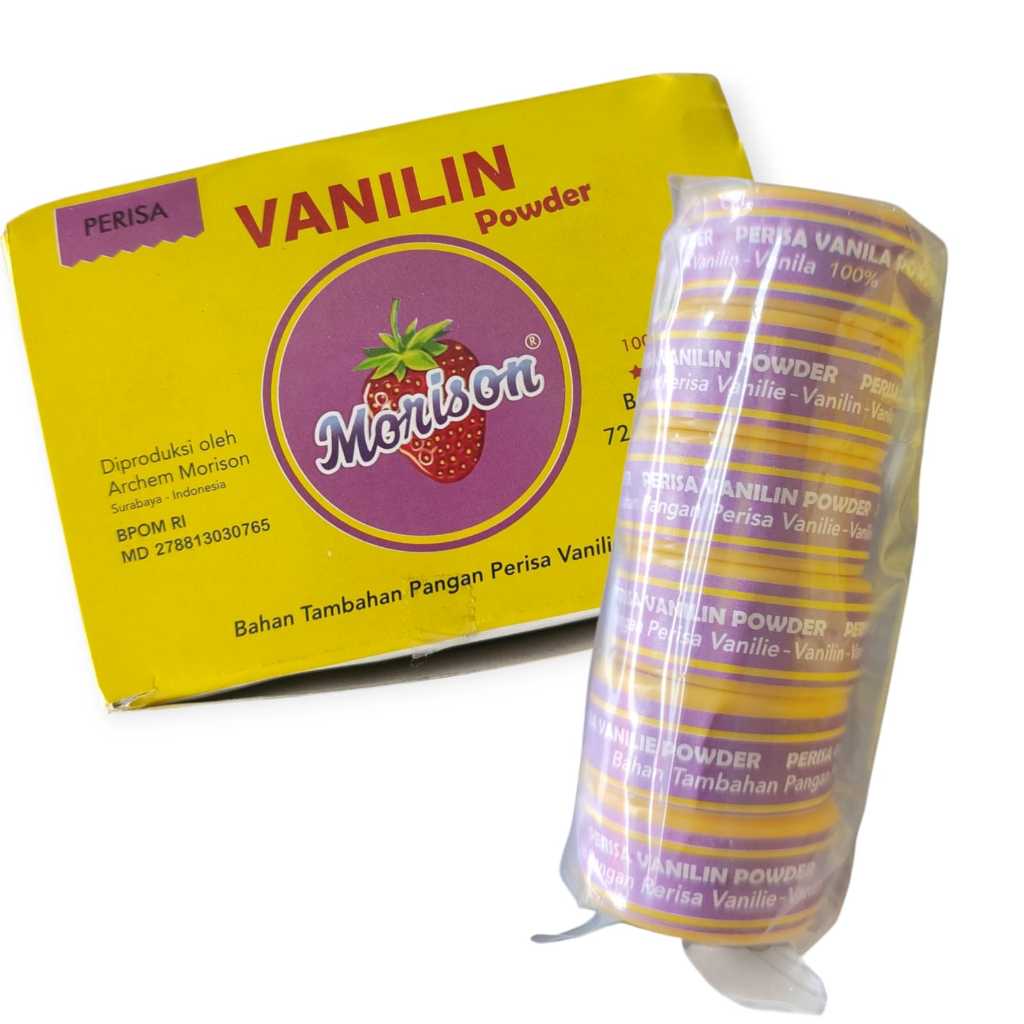 

Vanili powder perisa vanili Morison 1sachet isi 6