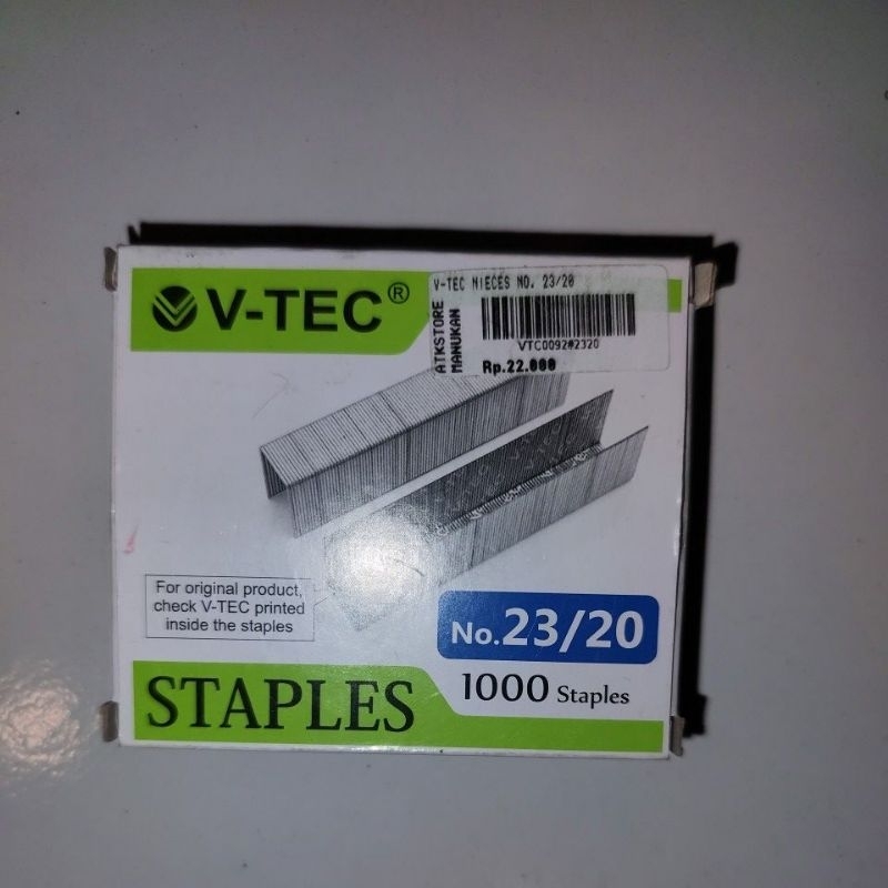 

V TEC ISI STAPLES NO. 23/20