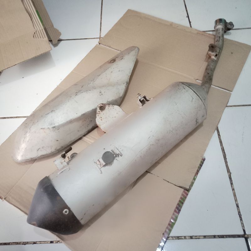 knalpot silincer standar klx bf d-tracker ori copotan