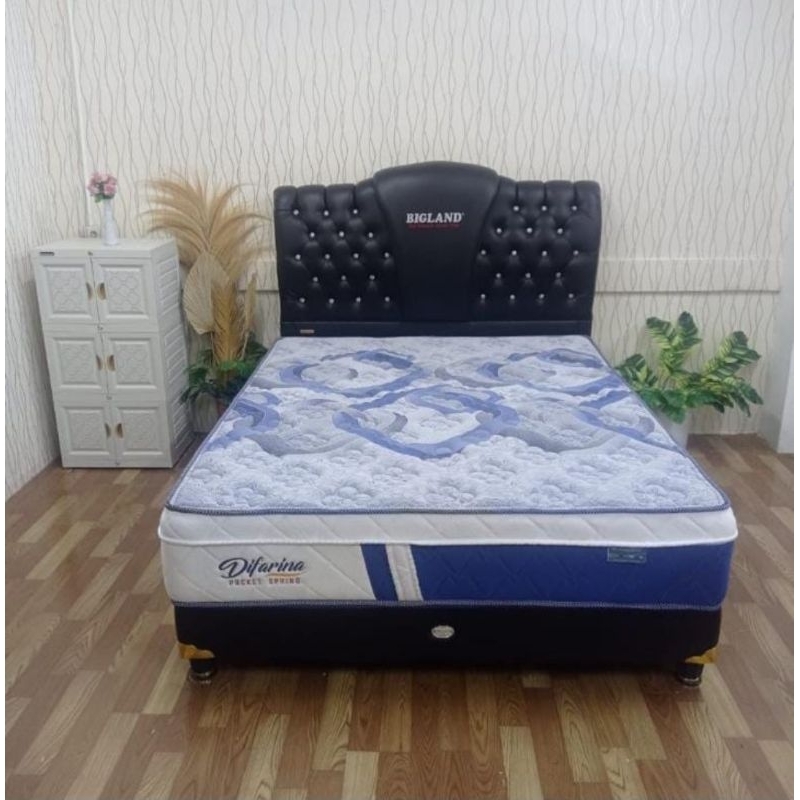 [KHUSUS JATENG] SPRINGBED BIGLAND DIFARINA POCKET PLUSTOP Free Bantal