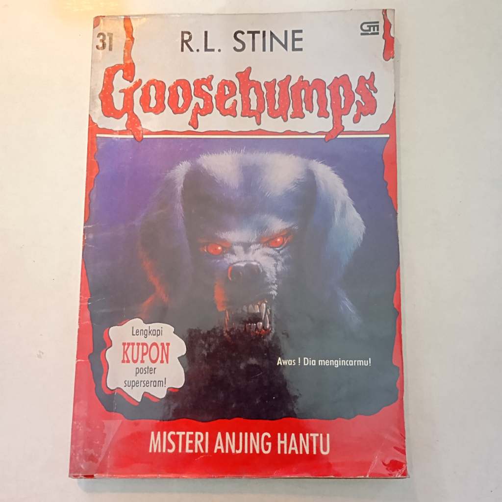 Buku Novel Horror Goosebumps R.L. Stine Cabutan Murah bahasa indo dan inggris