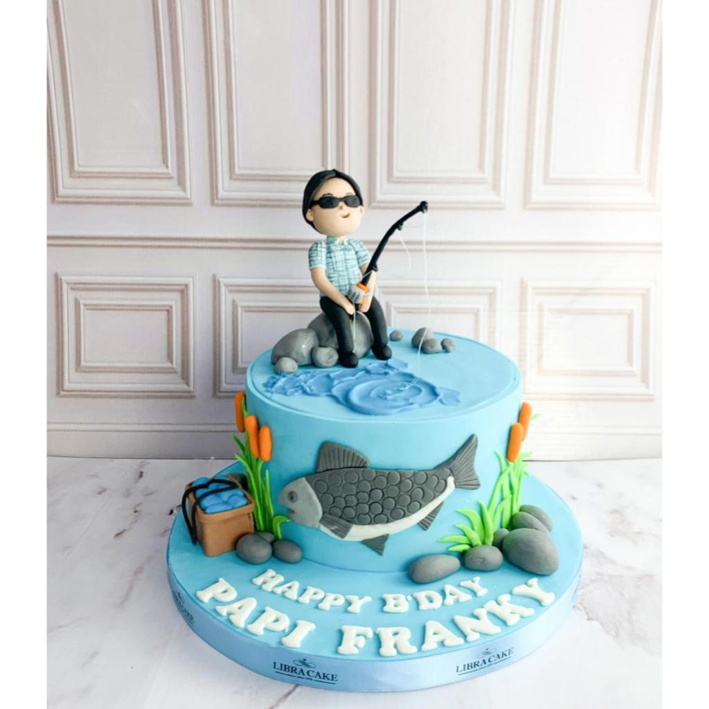 

Kue Ulang Tahun/Kue Ultah Tema Mancing/Kue Birthday