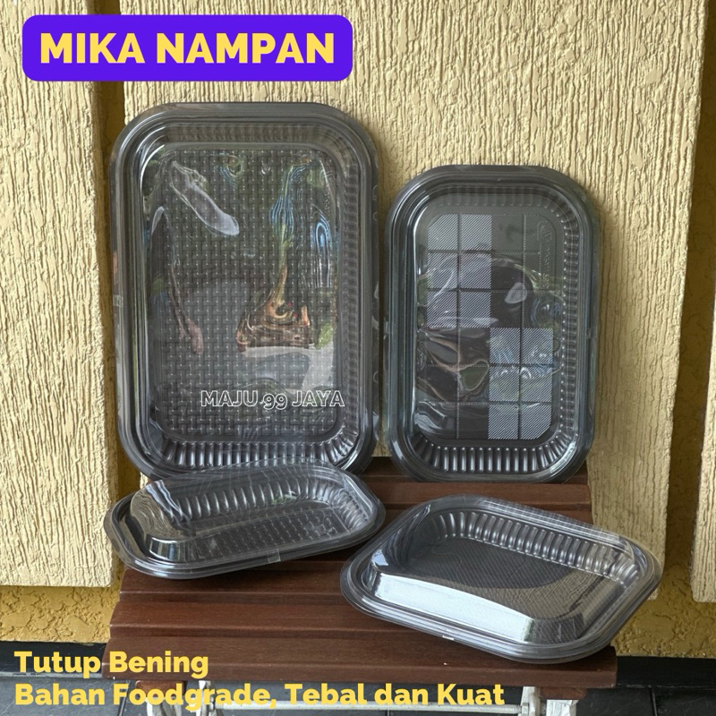 Mika Nampan Plastik Baki untuk Hantaran Kue Snack Jajan Roti Kue Basah Nampan Mini Nampan Kecil Namp