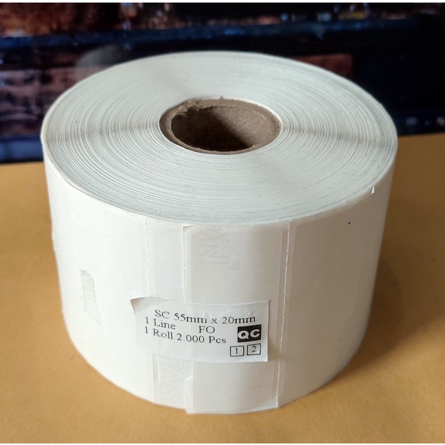 

KODE M14C ETIKET LABEL SEMICOATED 55x2 ISI 2PCS STIKER BARCODE 55 X 2