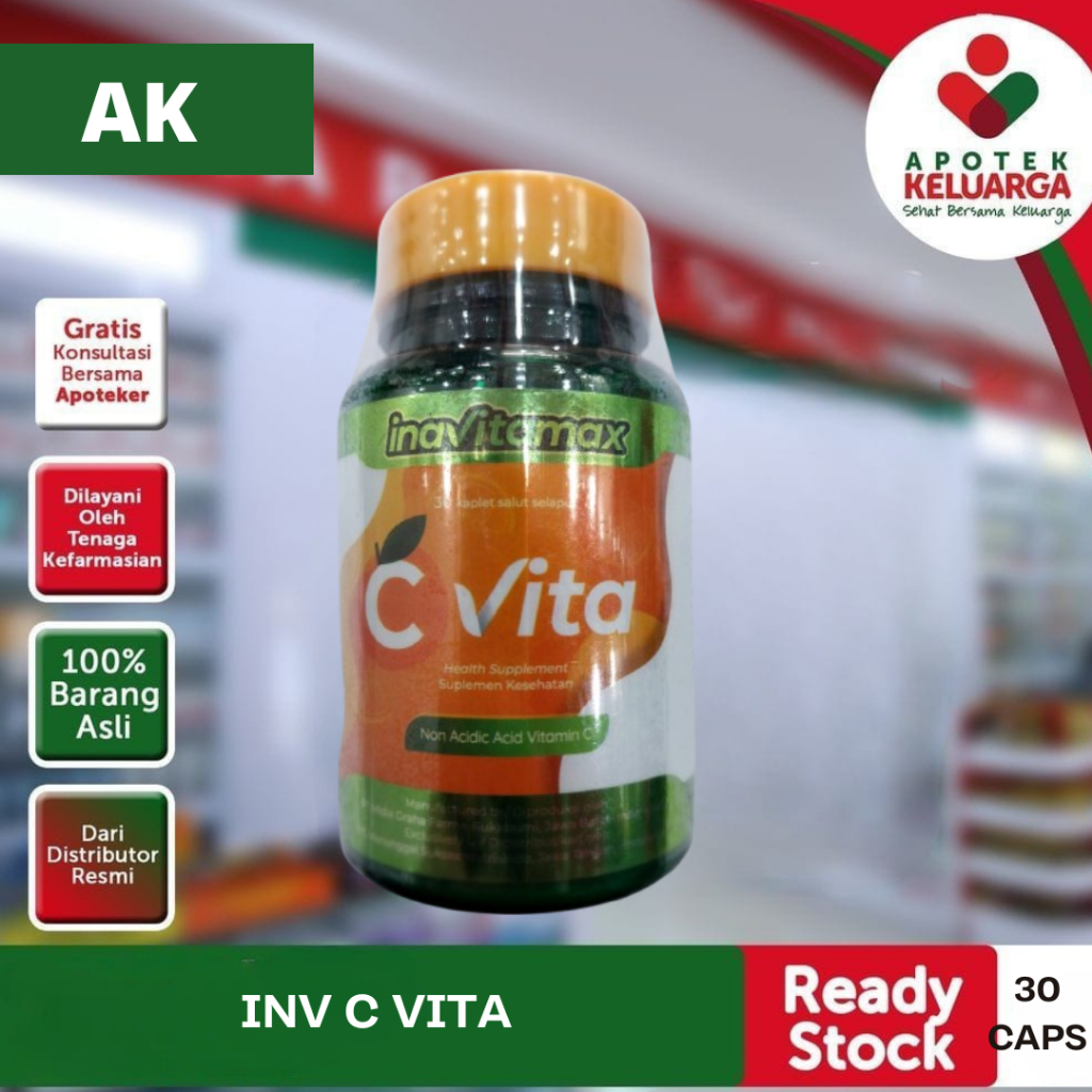 INAVITAMAX C VITA ISI 30 CAPS #MENJAGA KESEHATAN TUBUH, MENJAGA KESEHATAN REPRODUKSI #PADANG