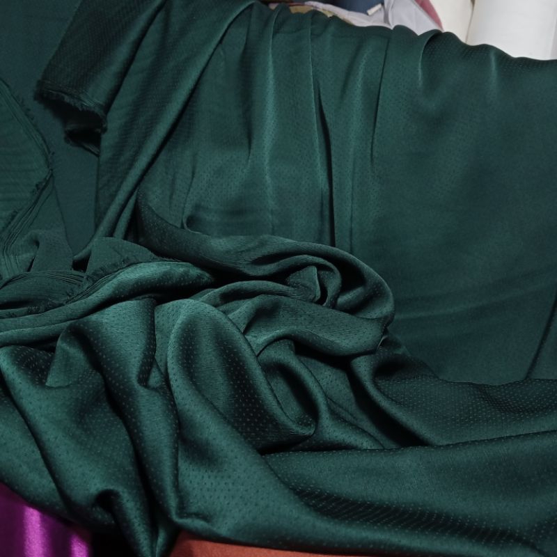 kain sifon dobby - kain chiffon dobby polkadot - kain sifon import - kain butik - kain meteran