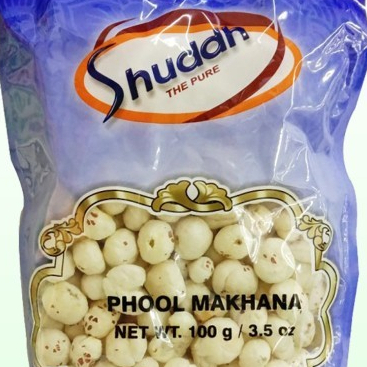 

PHOOL MAKHANA SHUDDH 100G / Biji Teratai / Lotus Seed / Anop Makhana