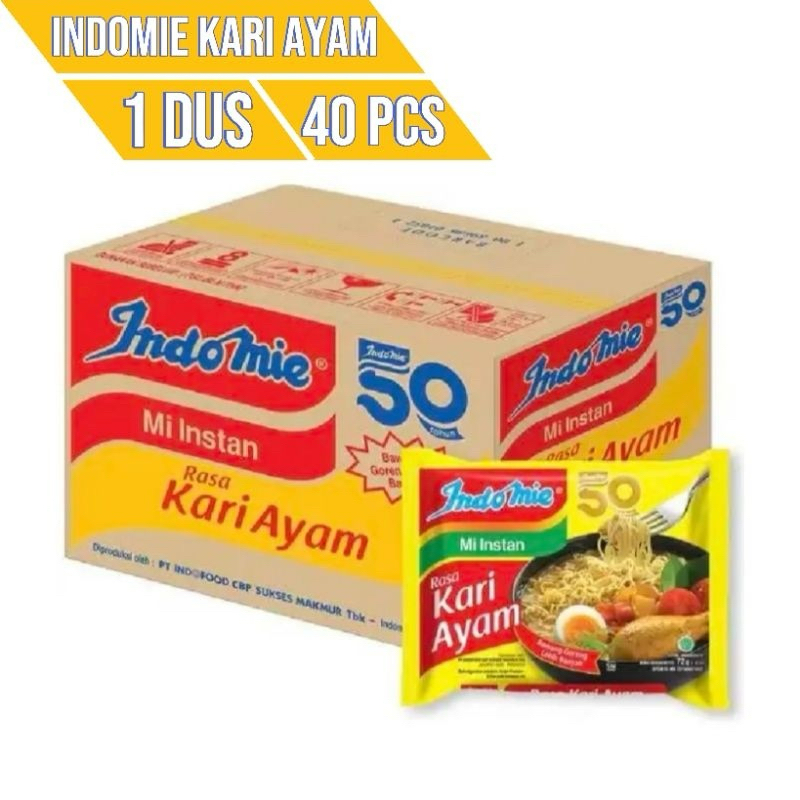 

Indomie Kari Ayam / 1 Dus / 40 Pcs