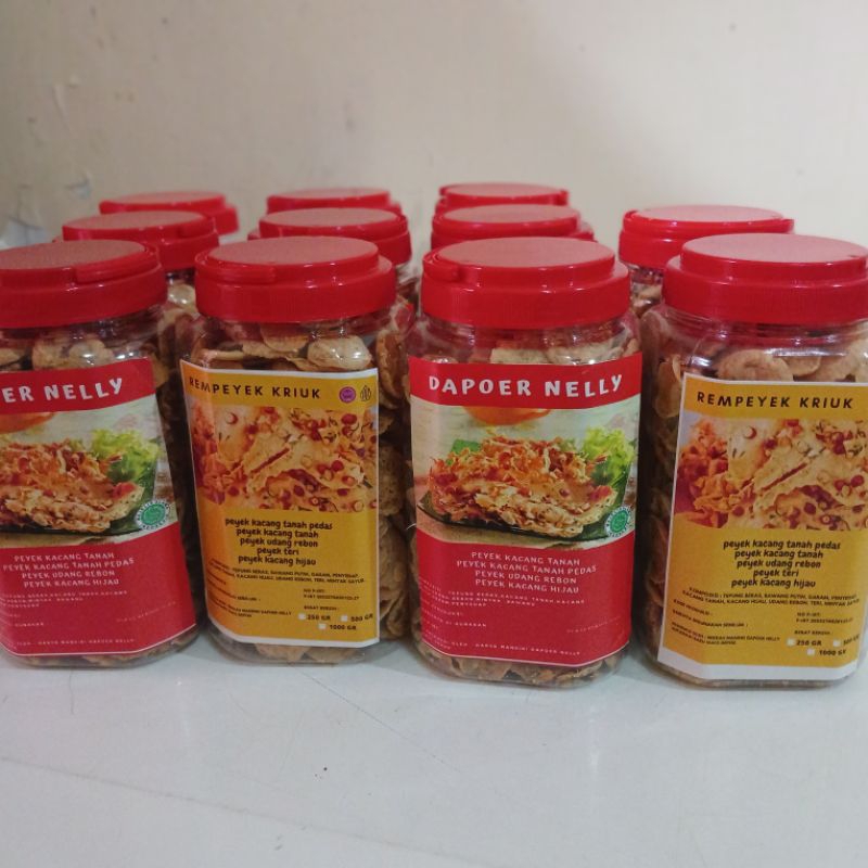 

Peyek coin berbagai rasa