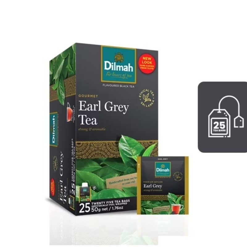 

Dilmah Earl Grey Tea Teh Celup 25 Bags