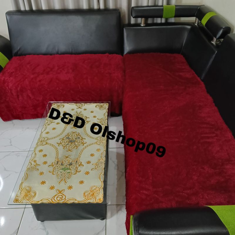 alas sofa bulu rasfur ukuran 85x100cm/alas sofa/alas sofa polos