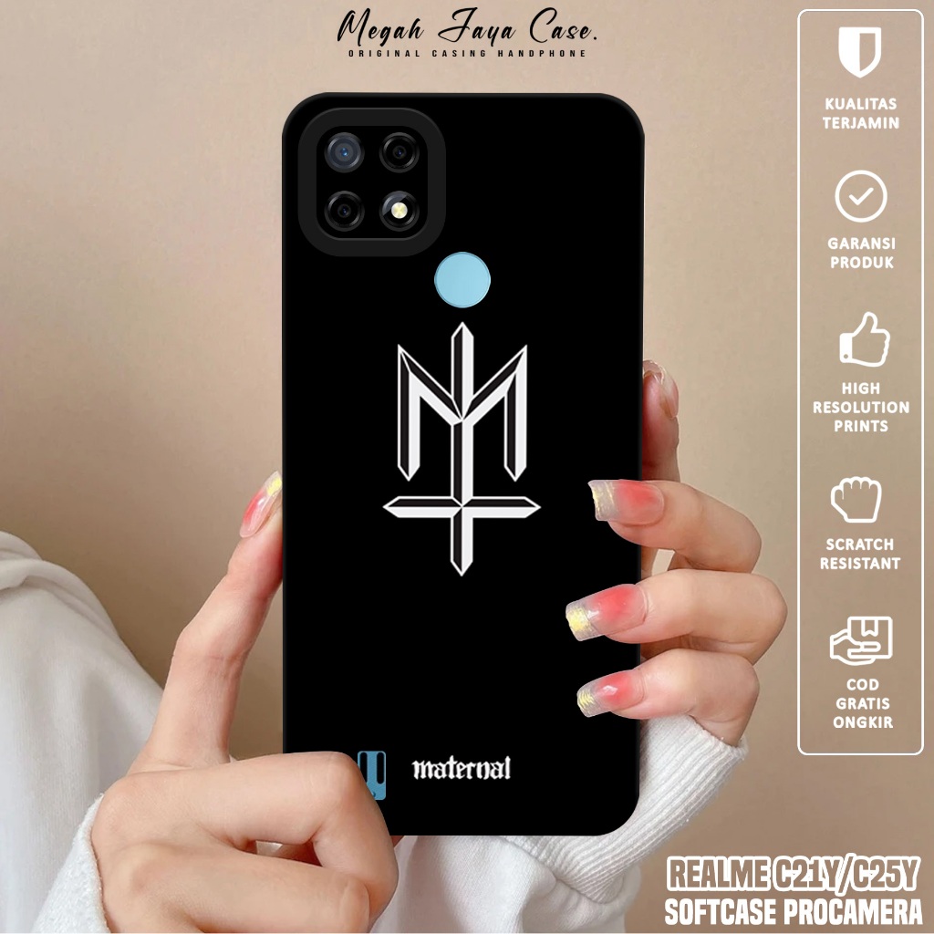Case REALME C21Y / C25Y - Softcase Hp REALME C21Y / C25Y Motif MTRNL - Silikon Hp REALME C21Y - Kond