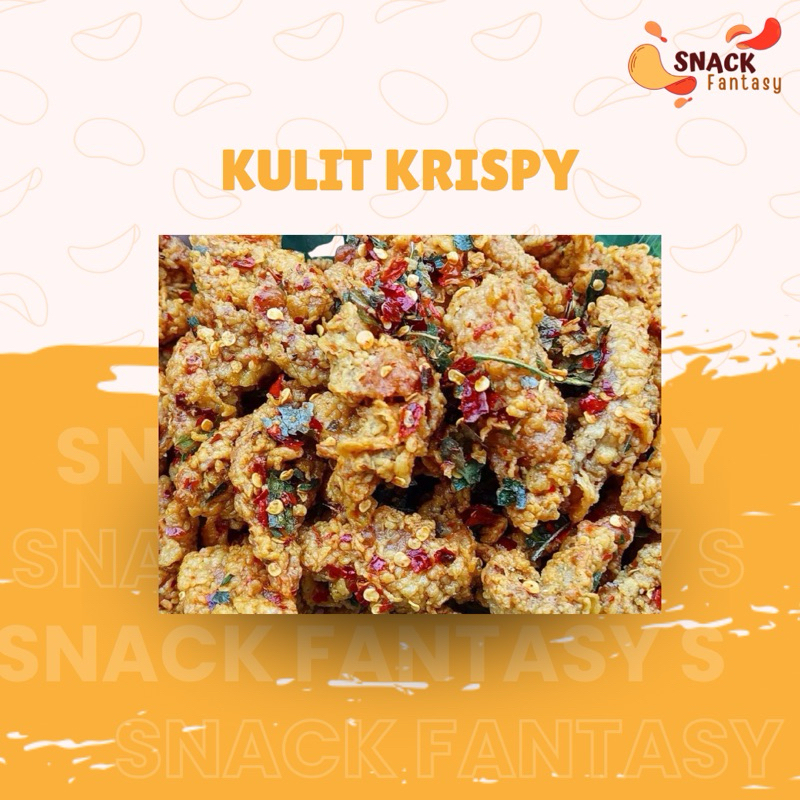 

Snack fantasy | 100 Gram Kulit ayam krispy pedas daun jeruk murah se jatim premium kiloan