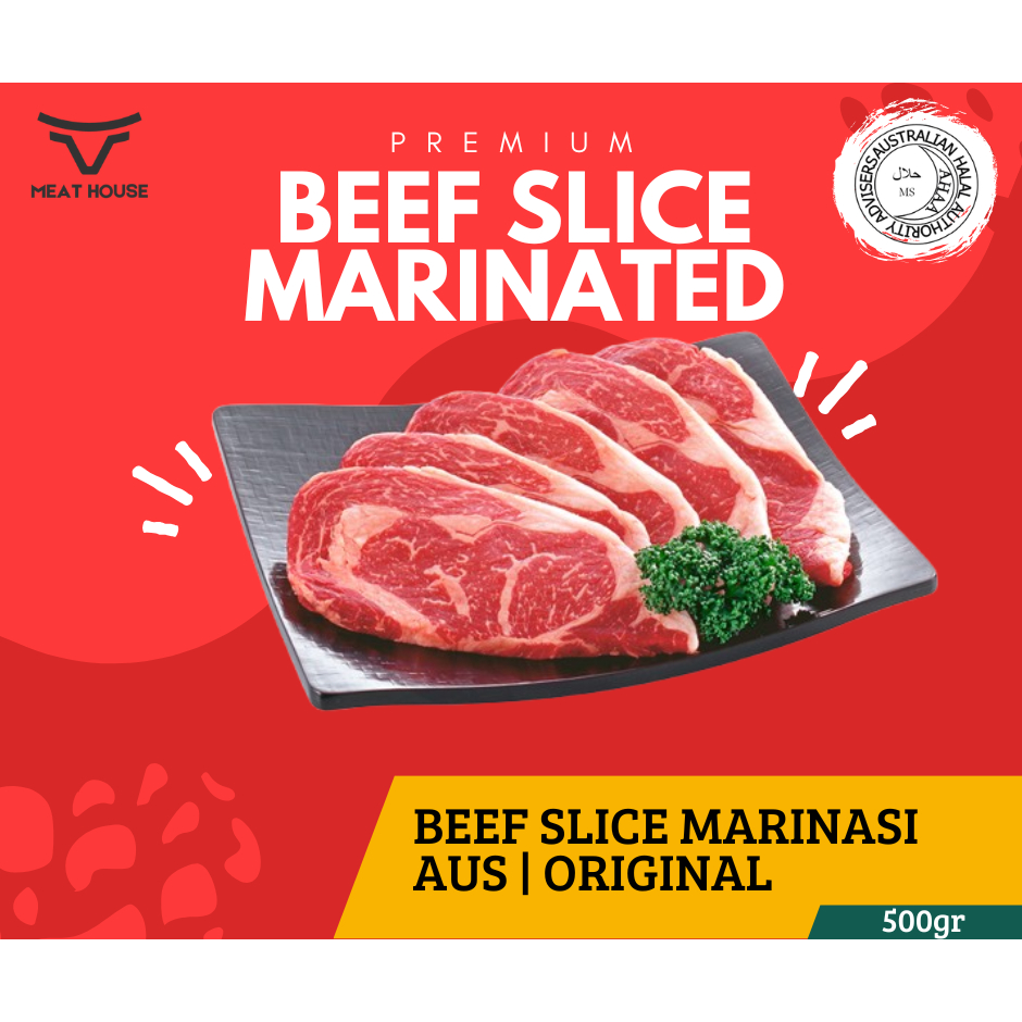 

Beef Slice Marinasi AUS LOW FAT ORIGINAL | 500gr