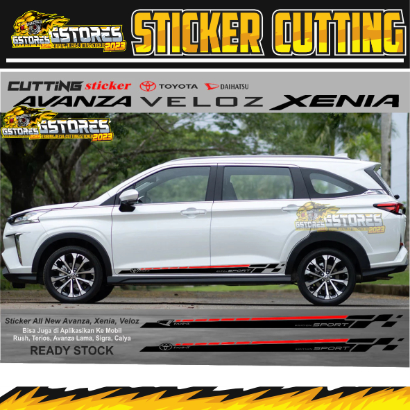 STICKER BODY SAMPING AVANZA XENIA 2022 2023 VELOZ 2022 2023