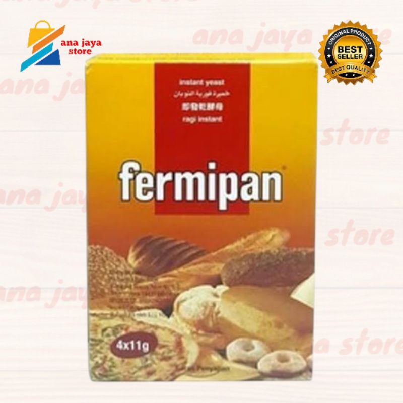 

fermipan ragi instan | ragi kering isi 4 sachet | 1 box isi 4 sachet | pengembang adonan | dry yeast