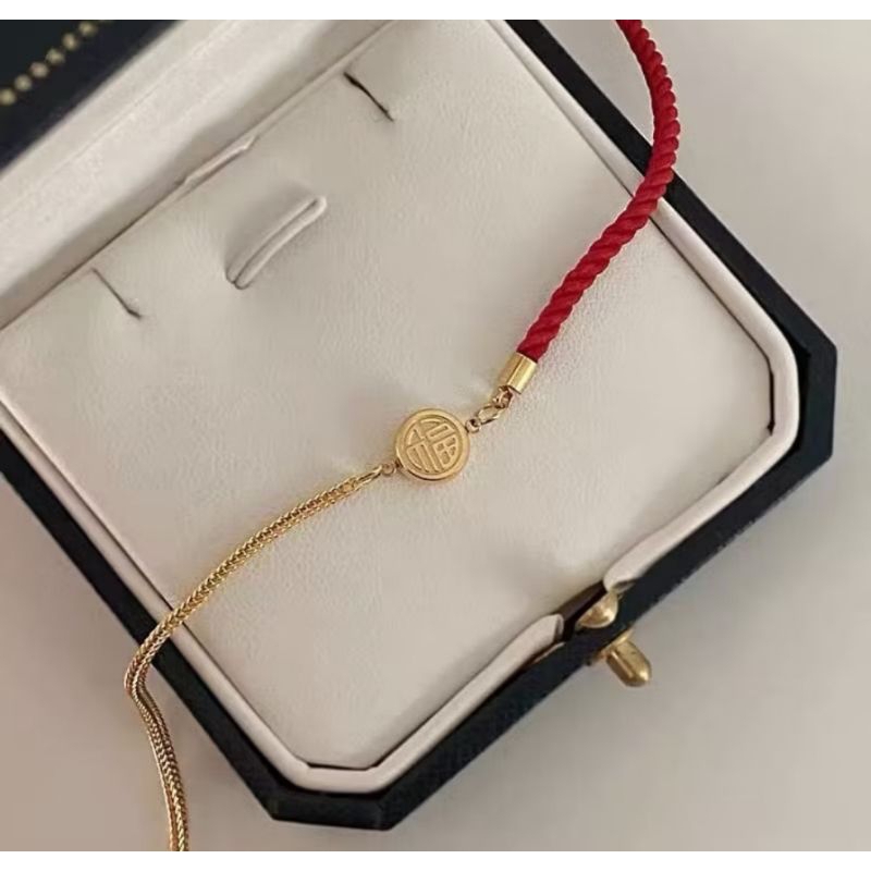 Gelang Titanium lapis emas 18k