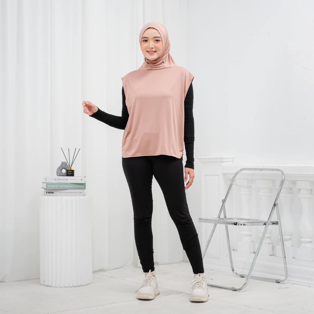 AHSIRA.AHZA | NAYA SPORT BAJU OLAHRAGA SPANDEX OUTER HIJAB SATUSET