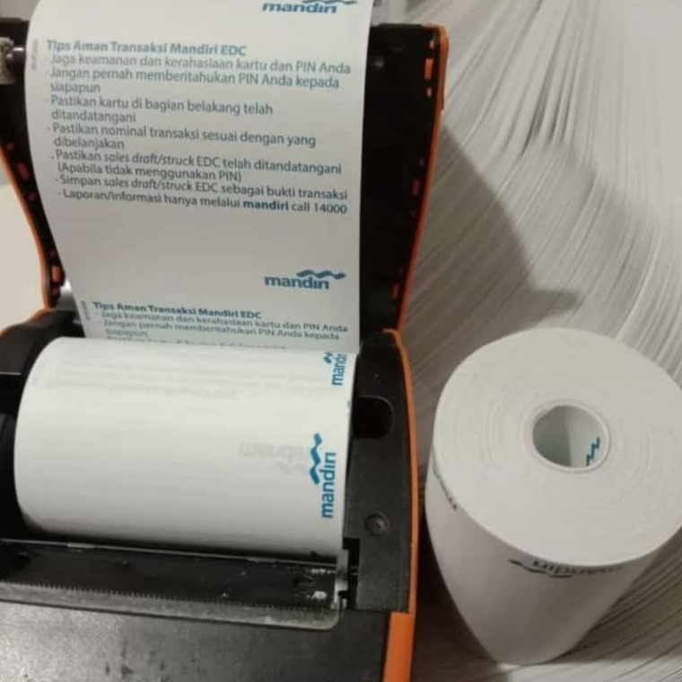 

Kejutan Viral KERTAS KASIR THERMAL 58X4 PAKET 1 ROLLLOGO MANDIRI CORELES