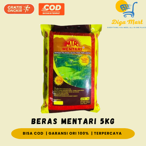 

Beras Mentari 5kg (Pulen)