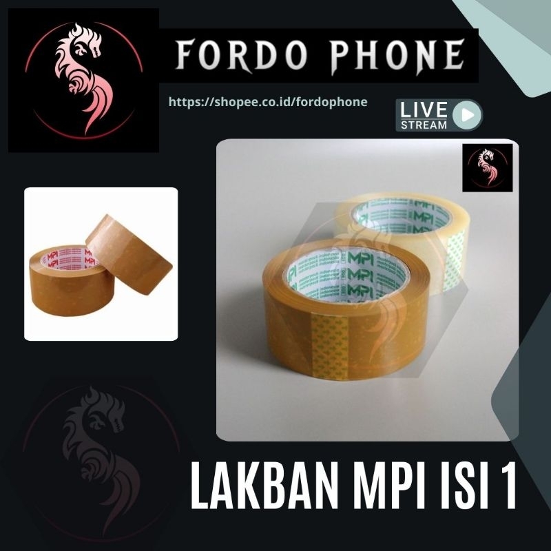 

Lakban MPI 45mm x 100 yard isi 1