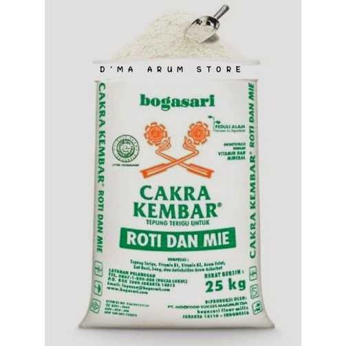 

D'MA TEPUNG CAKRA 1kg, tepung protein tinggi 1kg, tepung cakra repack 1kg, tepung cakra kembar 1kg