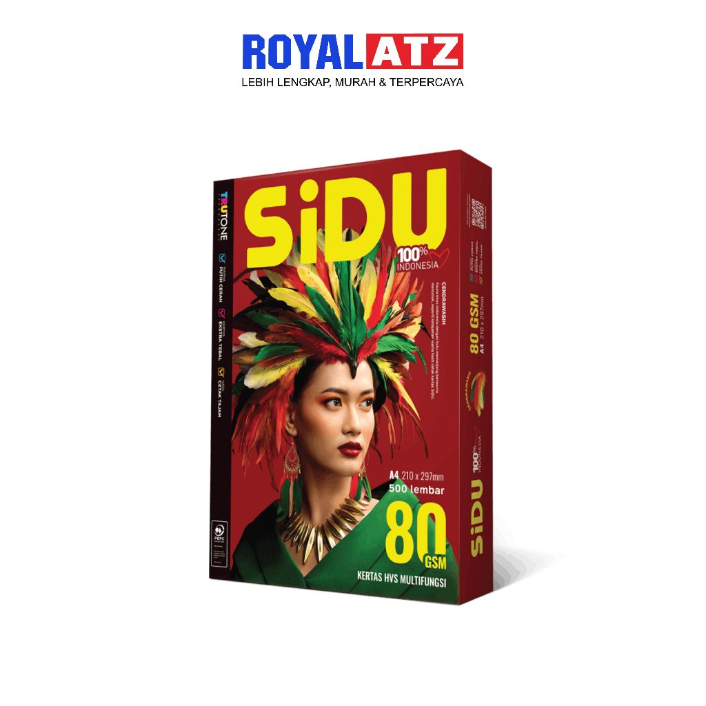

Kertas HVS A4 80 Gsm Sinar Dunia / Kertas Foto Copy Sidu A4 80 Gram