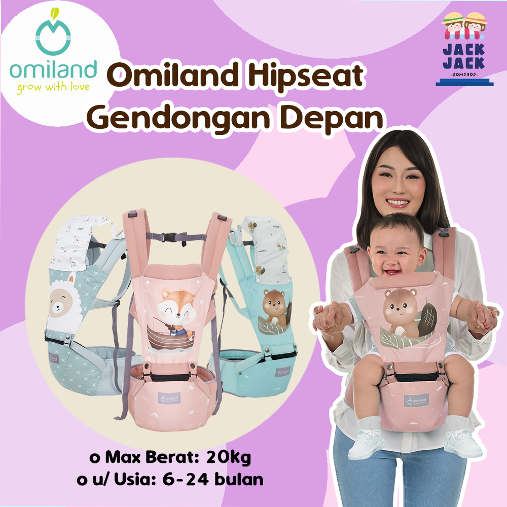 Omiland Gendongan Hipseat Alpaca Series | Omiland Gendongan Bayi Depan Alpaca Series