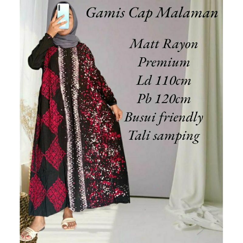 GAMIS BATIK CAP MALAMAN