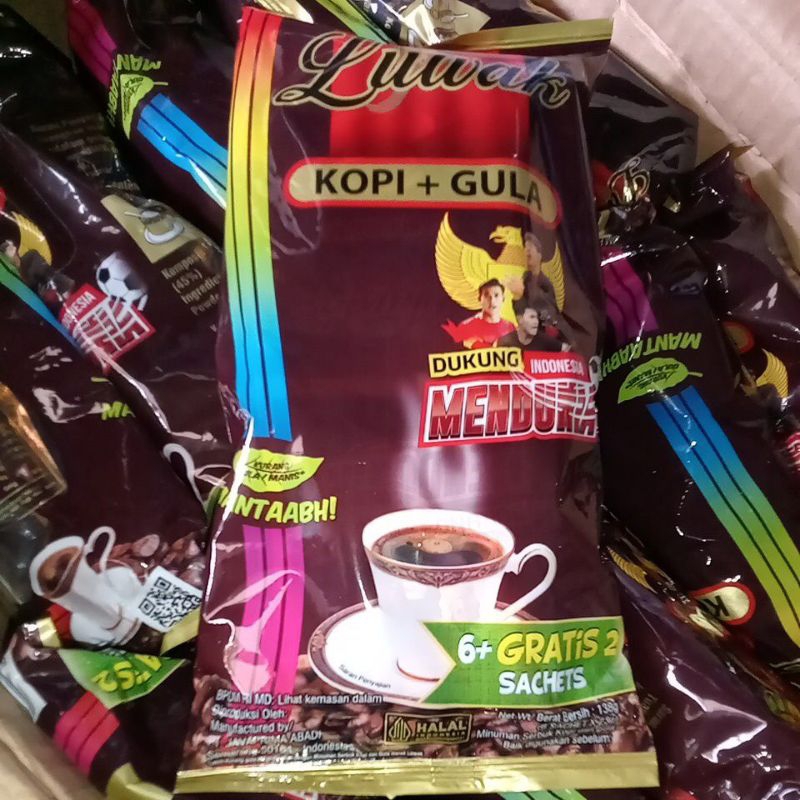 

kopi luwak+ gula isi 5+gratis 2 23g