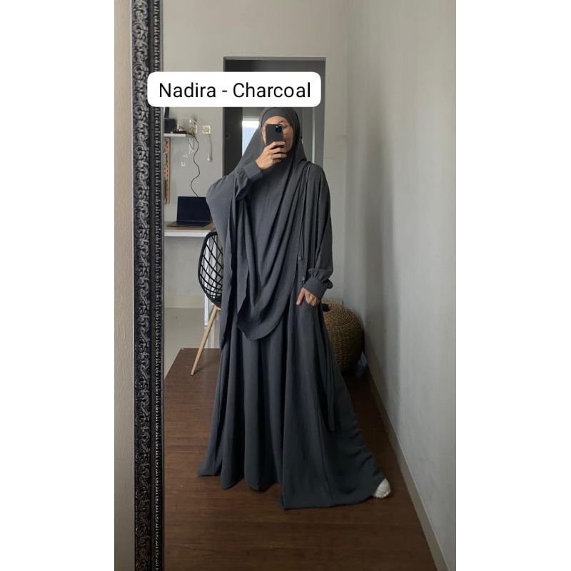 GAMIS DRESS SET KHIMAR - NADIRA SET
