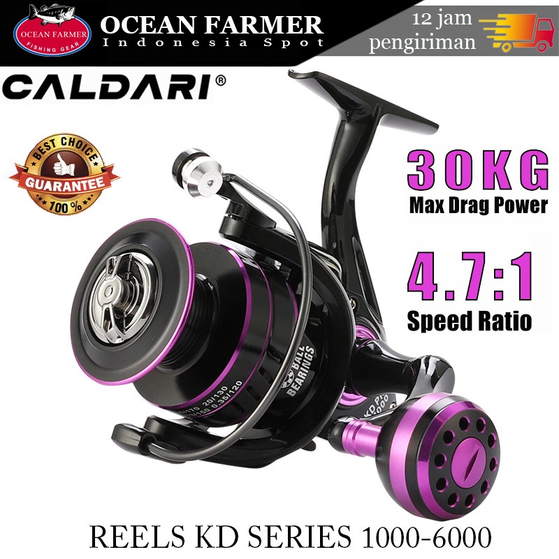 CALDARI  reel spinning daido reel pancing KD 1000 – 6000 power handle original 30kg Drag Fishing Ree