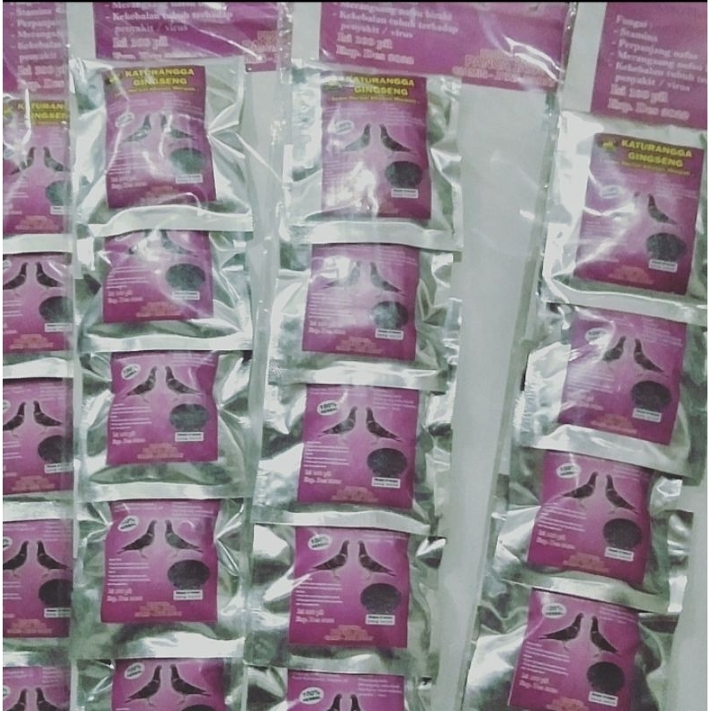 KATURANGGA GINGSENG, EXTRA POWER GINGSENG TEKI, ANGKASA MERPATI 1 RENTENG