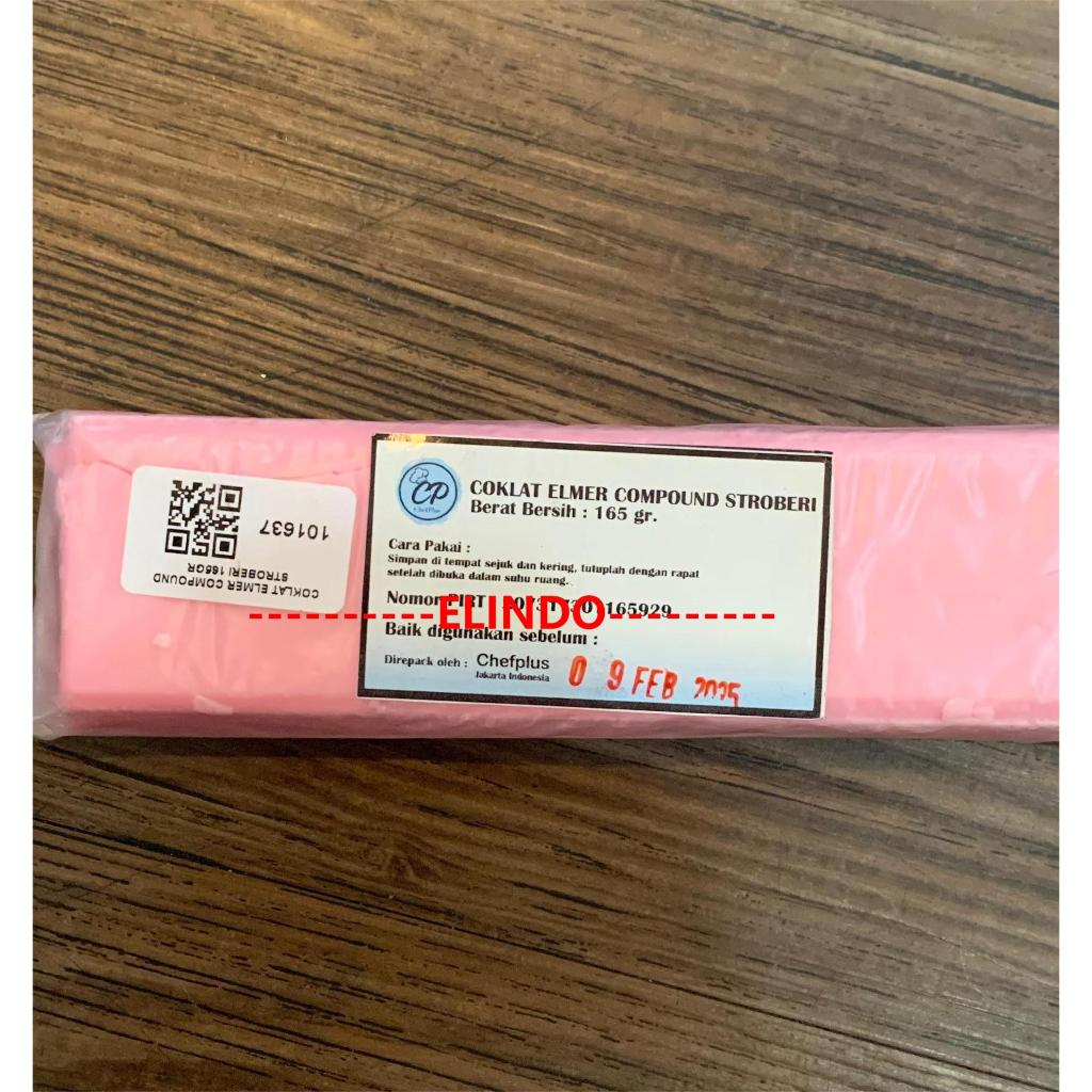 Elmer coklat batang coklat warna pink/stroberi 165gr
