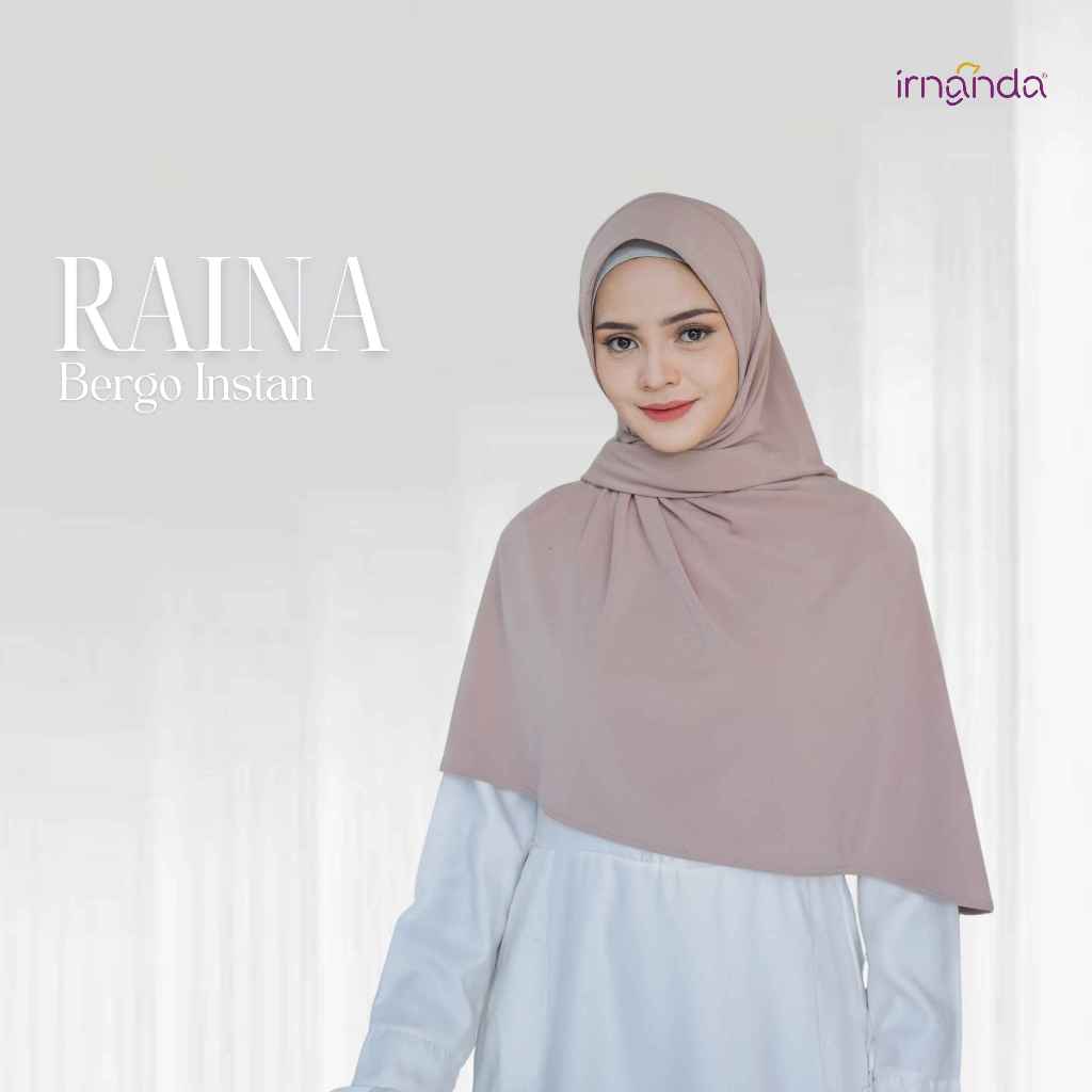 Irnanda Raina Hijab Instant Segitiga Anti tembem Soft Pad Jersey Diamond Premium